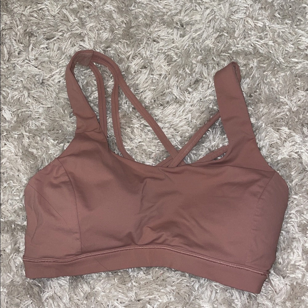 pink lululemon sports bra size 4!